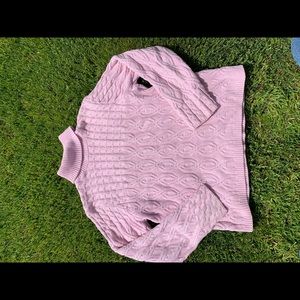 Pink turtle neck
